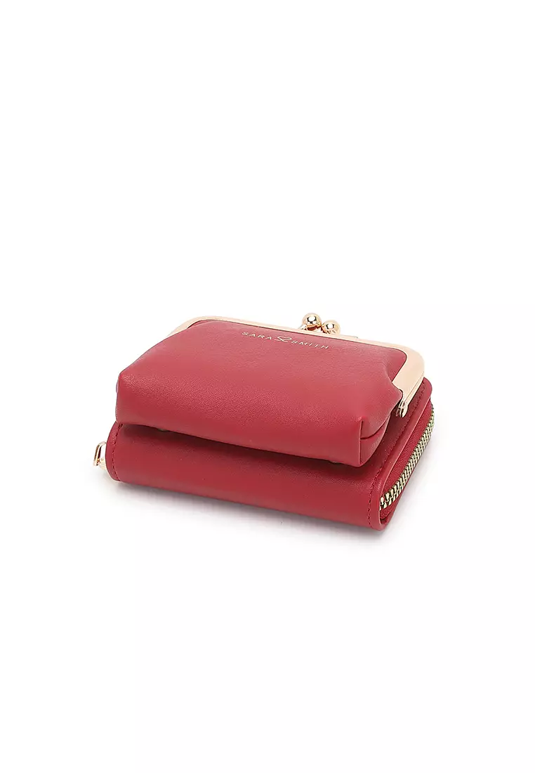 Women's Short Wallet / Purse - Red