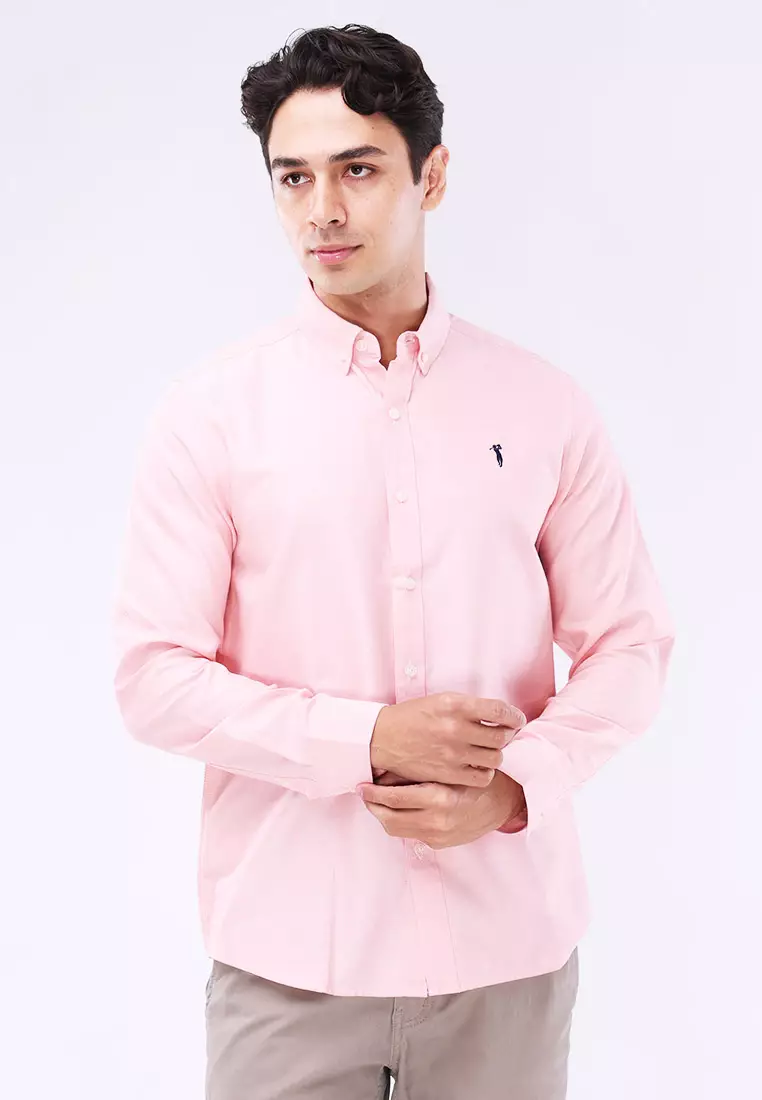 Woven Polo Long Sleeve