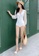 A-IN GIRLS white Sexy Gauze Big Backless One-Piece Swimsuit 55BFBUS623E3E2GS_6