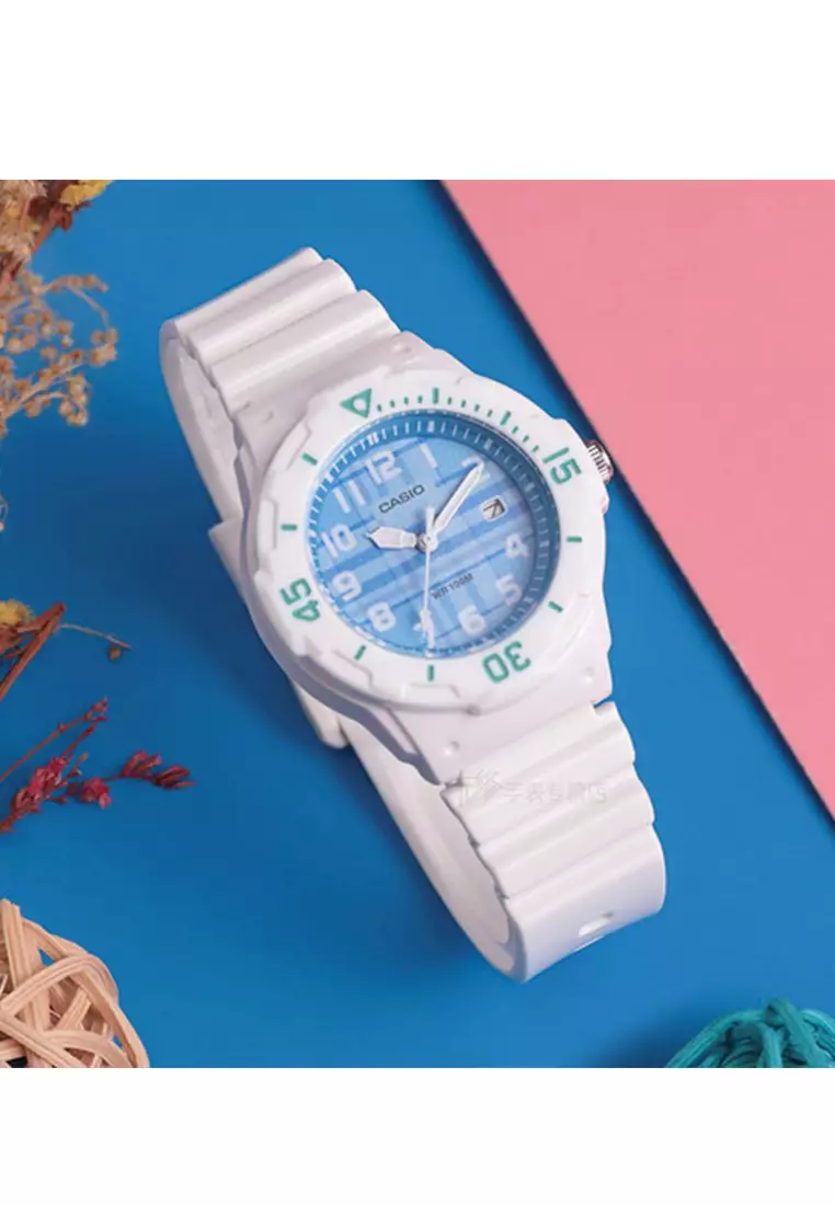Casio LRW-200H-2B Orologio Da Polso Uomo – Colore Blu/Bianco – Movimento Al Quarzo – Datario