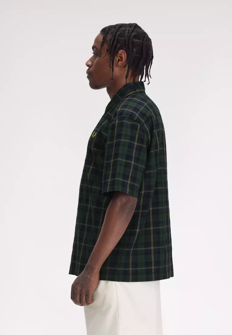 Buy Fred Perry Fred Perry M9896 TARTAN TWILL SHORT SLEEVE