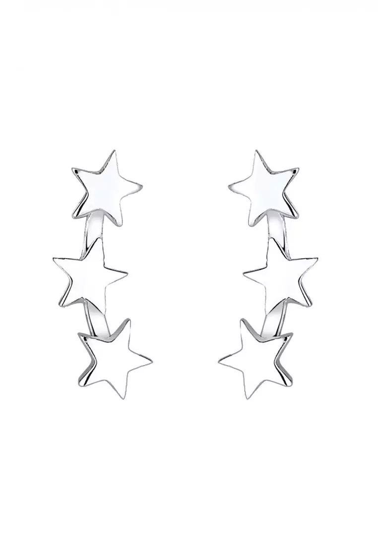 Anting Perhiasan Perak 925 Wanita Stars Astro Filigree