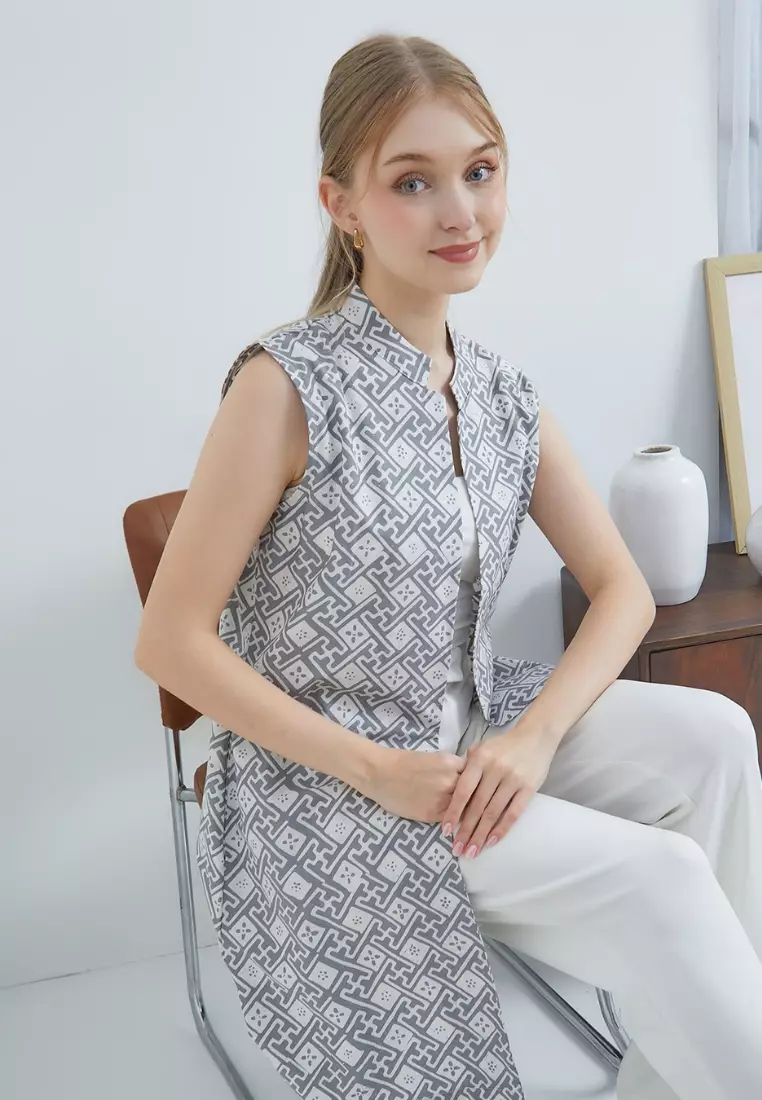 Nayara Outer Batik Fey Katun Abu Muda