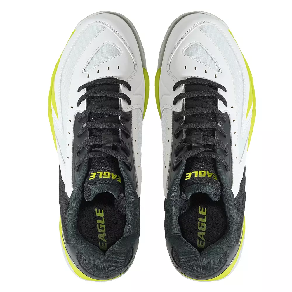 Eagle Sepatu Badminton Raizen - PUTIH/CITRUN