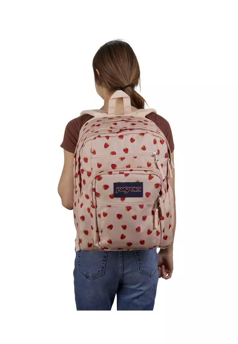 Jansport cool student backpack dark denim polka top dot