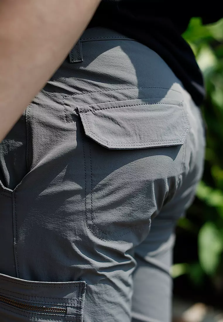 Oxcon Long Pants Cargo 4 WayStretch Nylon Cotton Titanium
