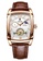 LIGE white and gold and brown LIGE Automatic Unisex Rose Gold Finish Barrel-shape Watch 46x38mm, Brown Leather Strap C041CAC6021F42GS_1