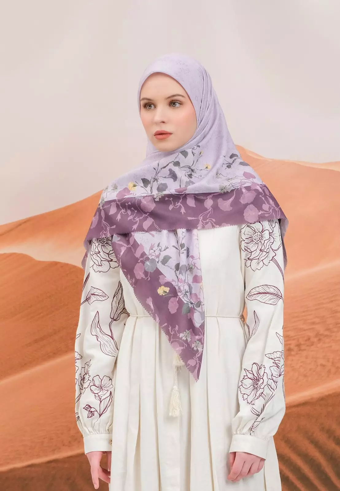 Delilah Scarf | Hijab Kerudung Segi Empat Motif