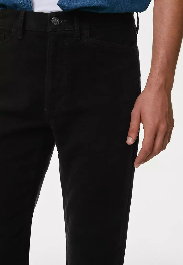 Regular Fit Moleskin Trousers