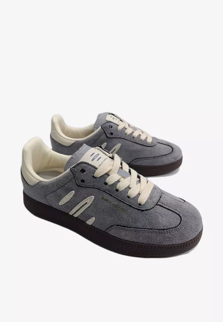 Dr Cardin The Origin: Heritage Collection Kids Laced-Up Sneaker K-RJ-100 | Denim/Faux Suede/Leather