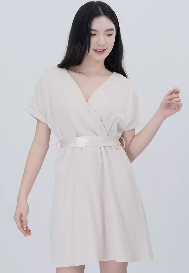 Buy Plain B. Plain B. Cooling Fabric Relaxed Fit V-Neckline Mini Dinner ...