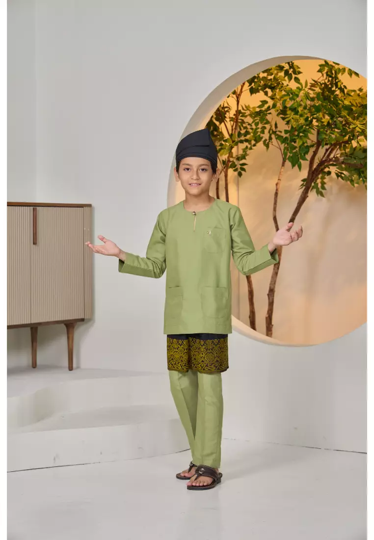 Baju Melayu Moden Teluk Belanga For Kids