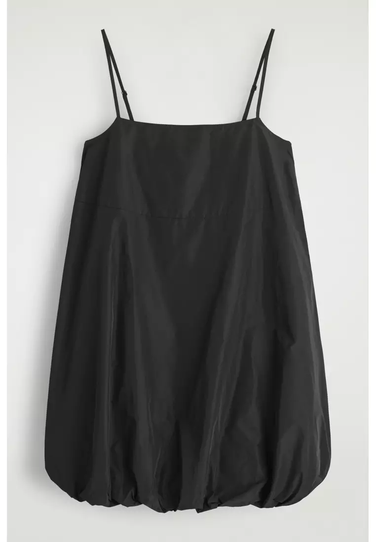 BUBBLE-HEM MINI DRESS
