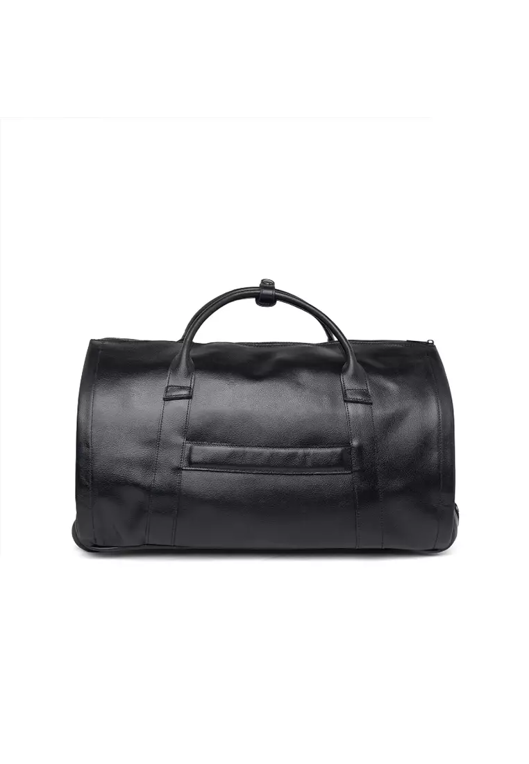 Tas Kulit Travel Duffle Bag Gino Mariani Adamo Black