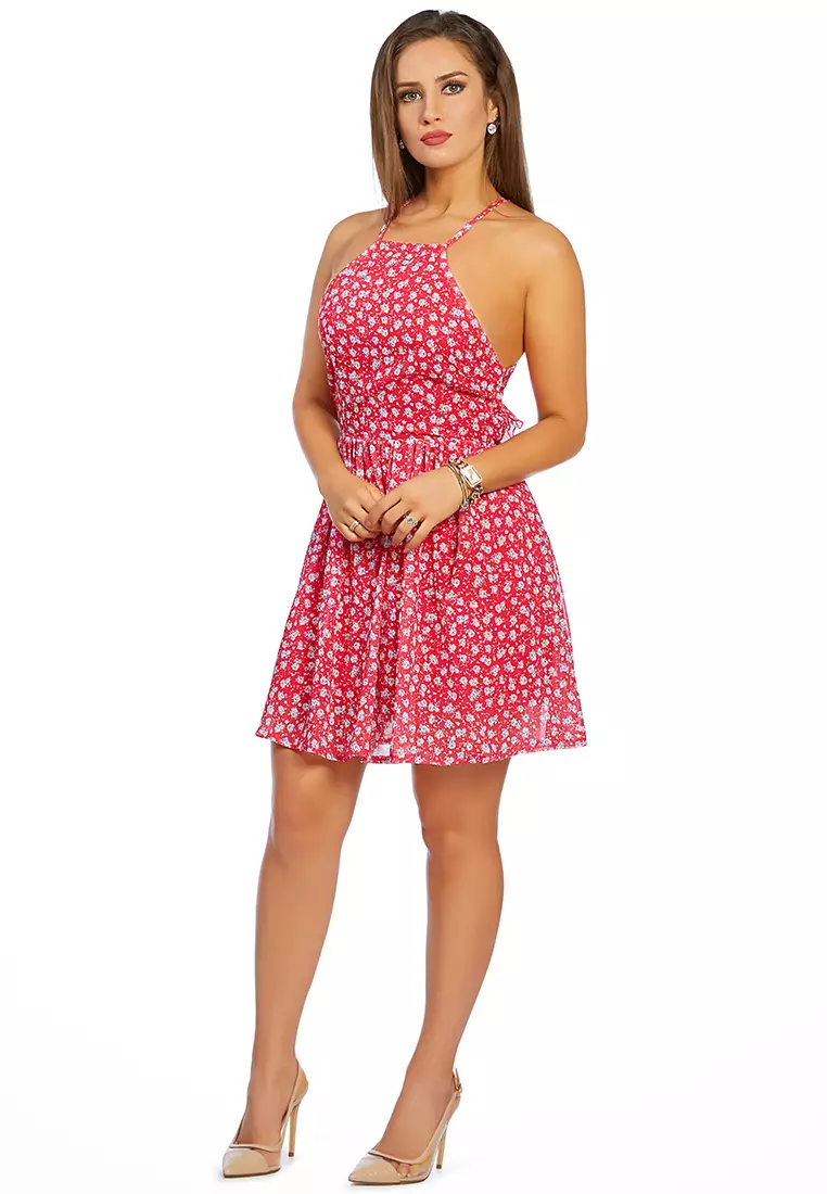 Jual London Rag Ditsy Floral Summer Dress in Red Original 2024 | ZALORA ...