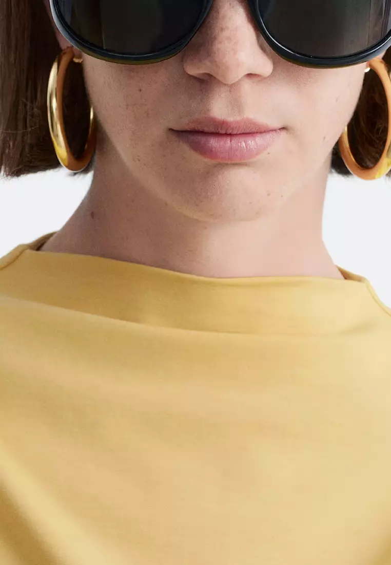 Draped Jersey Top