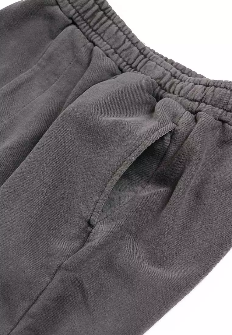 NE Wordmark Garment Dye Black Women Sweatpants