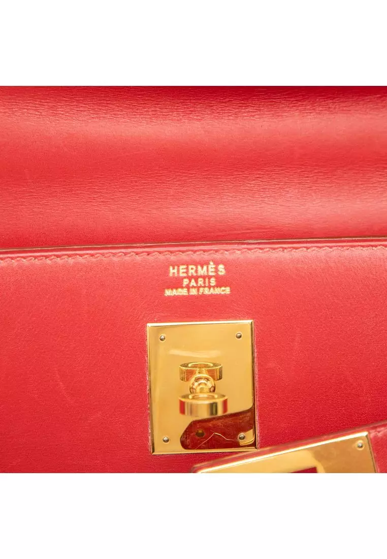 Pre-Loved Hermès Box Calf Kelly Sellier 32