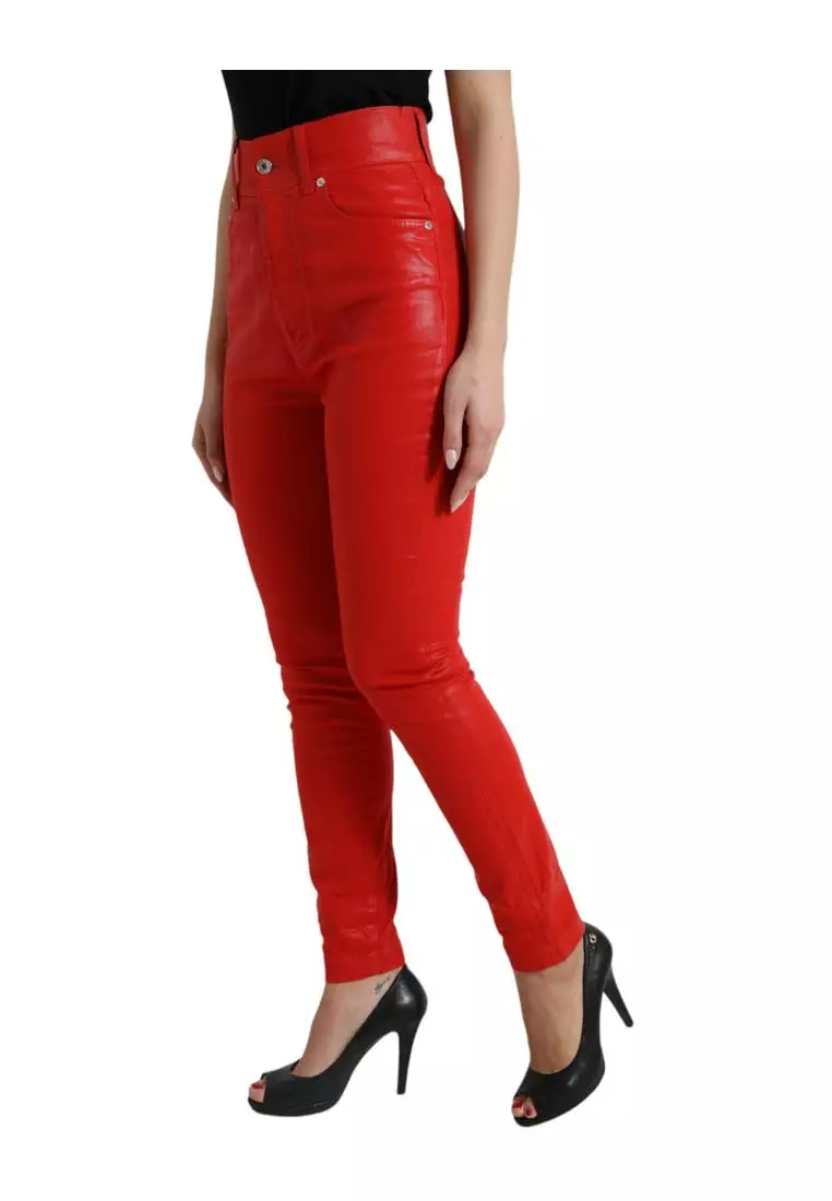 Dolce & Gabbana Blue Low Waist Cotton Skinny Denim Jeans