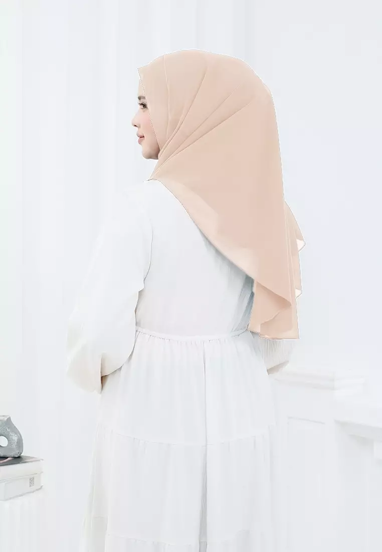 HIJAB INSTAN ZHAZA - PEACH CREAM