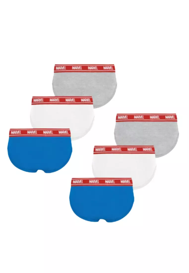 Avengers 6-in-1 Pack Bikini Briefs Underwear for Kids Boys