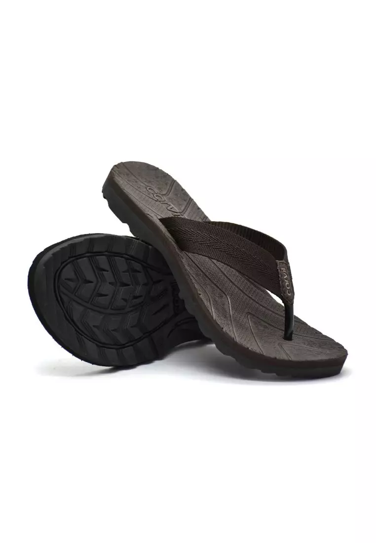 Carvil Sandal Pria Evano-Me Brown/Beige