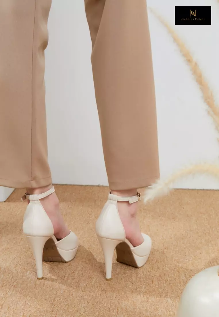 Nicholas Edison Heel Faiza Cream