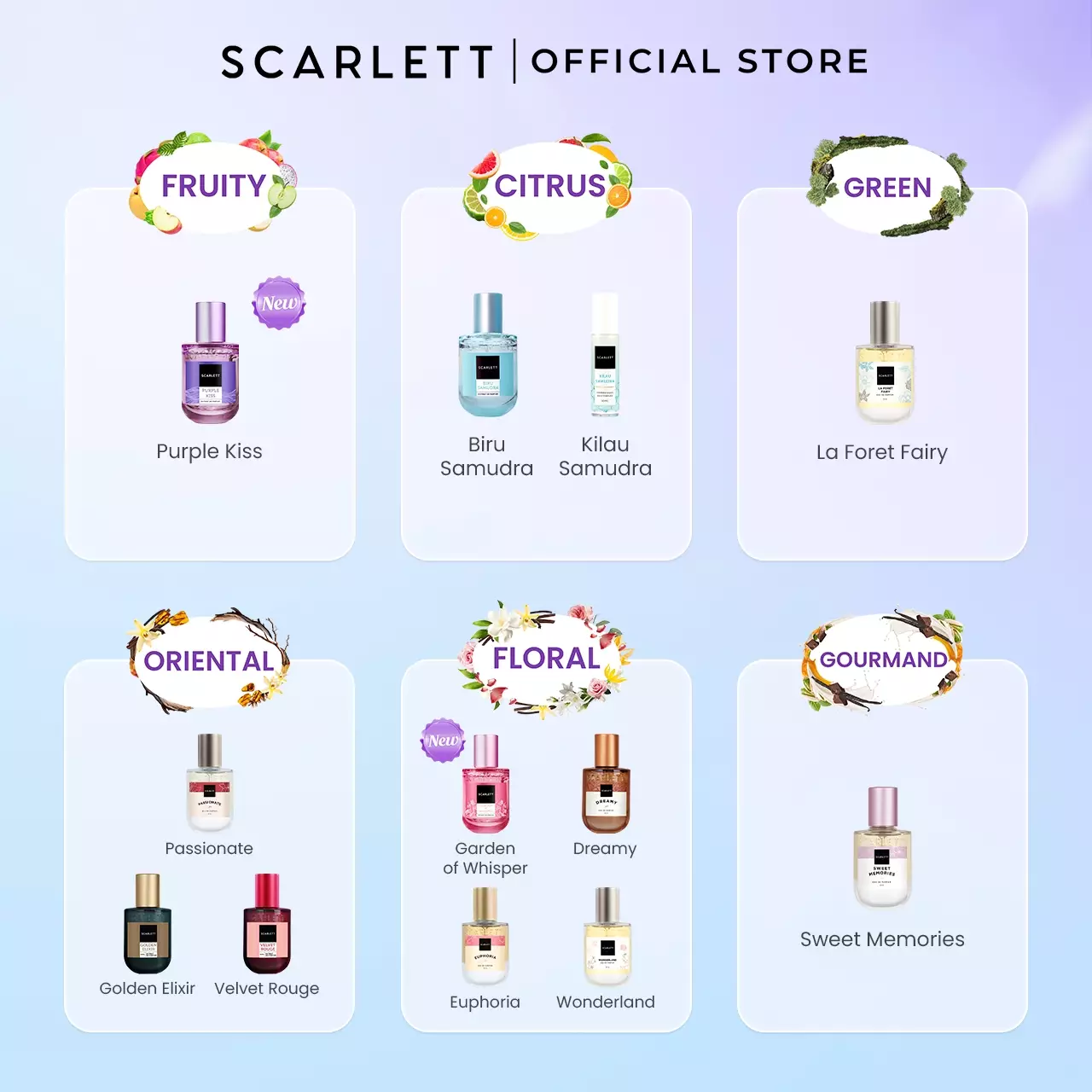 Scarlett Whitening Extrait De Parfum Purple Kiss 30ml