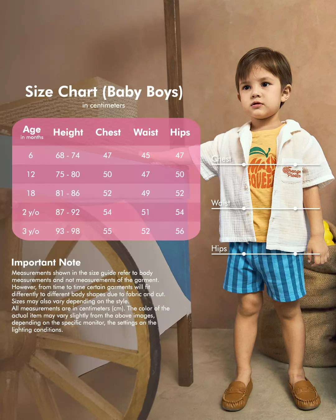 Gingersnaps Baby Amalfi Crush Woven Btndown Orange - Kemeja Bayi Laki (Orange)