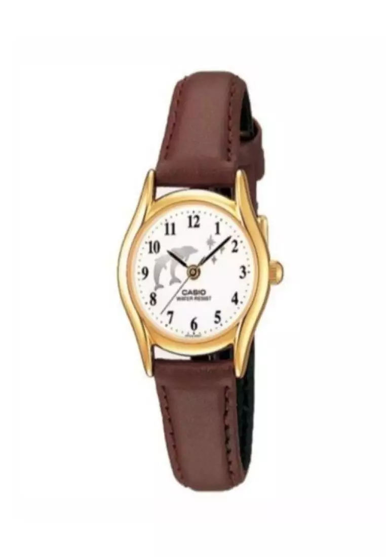 Casio Watches Casio Women s Analog LTP 1094Q 7B9R Brown Genuine