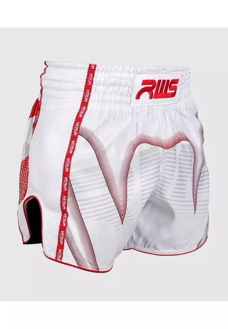 Red online white shorts