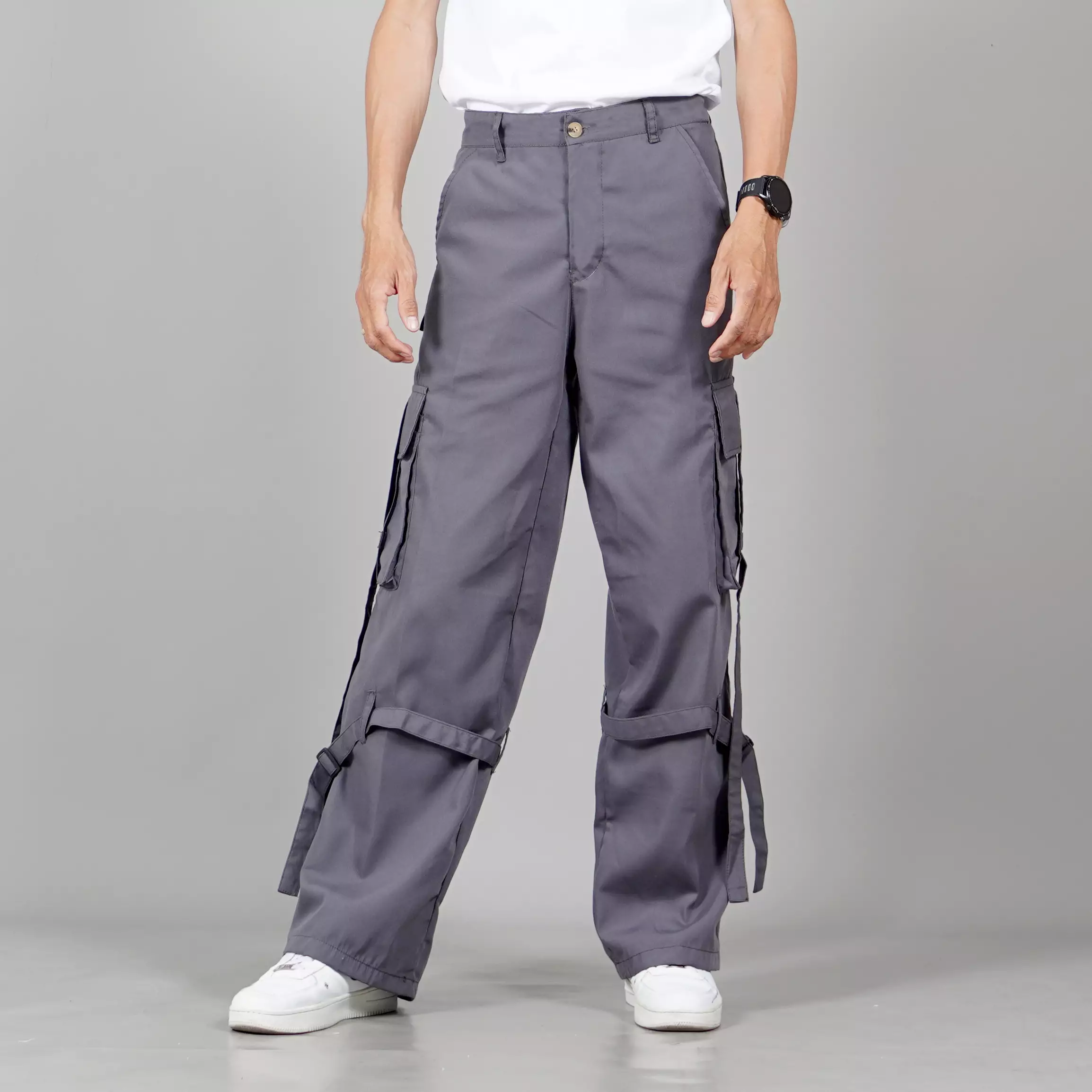  JAMES Celana Cargo Pria Cargo Pants Pria Streetwear Hypebeast Cargo Pants - ABU TUA