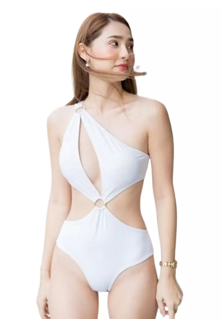 White swimwear discount one piece