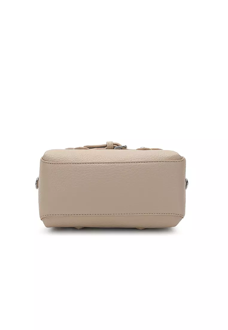 Women's Top Handle Bag / Sling Bag / Crossbody Bag / Shoulder Bag (Tas Tangan Wanita / Tas Selempang Wanita / Tas Bahu Wanita) - Krem