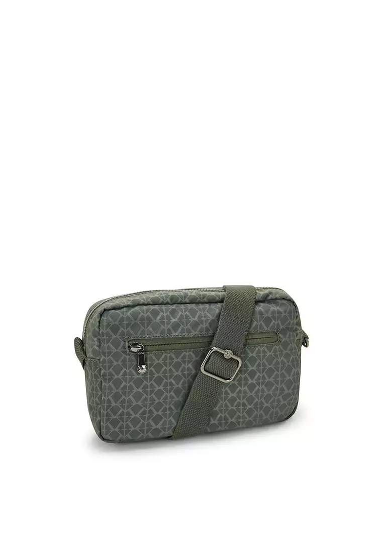 kipling green cross body bag