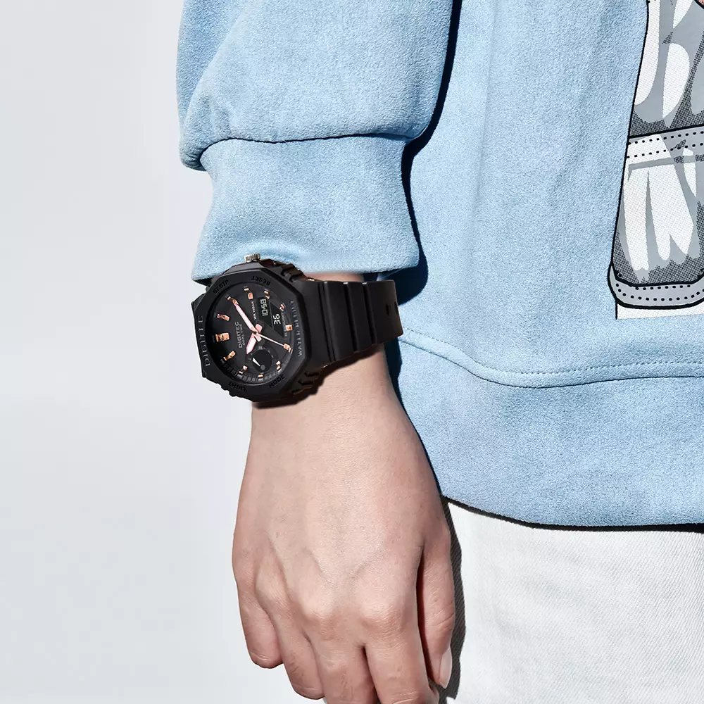 DIGITEC Jam Tangan Analog-Digital Wanita MDA-3119T - BKRG4B Hitam