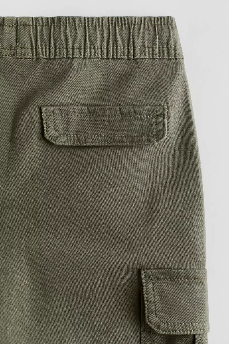 Cotton cargo joggers
