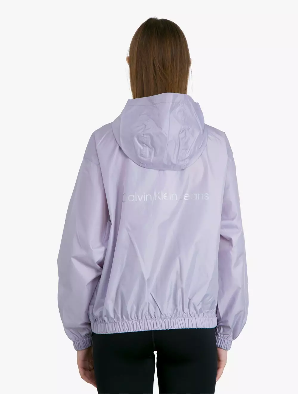 Calvin Klein Jeans - Hooded Relaxed Windbreaker - Purple - purple