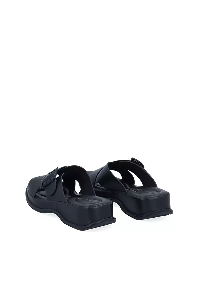 Black CR Juno Cross Sandals