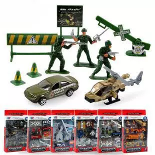 10pcs Mainan Anak Die Cast - Military