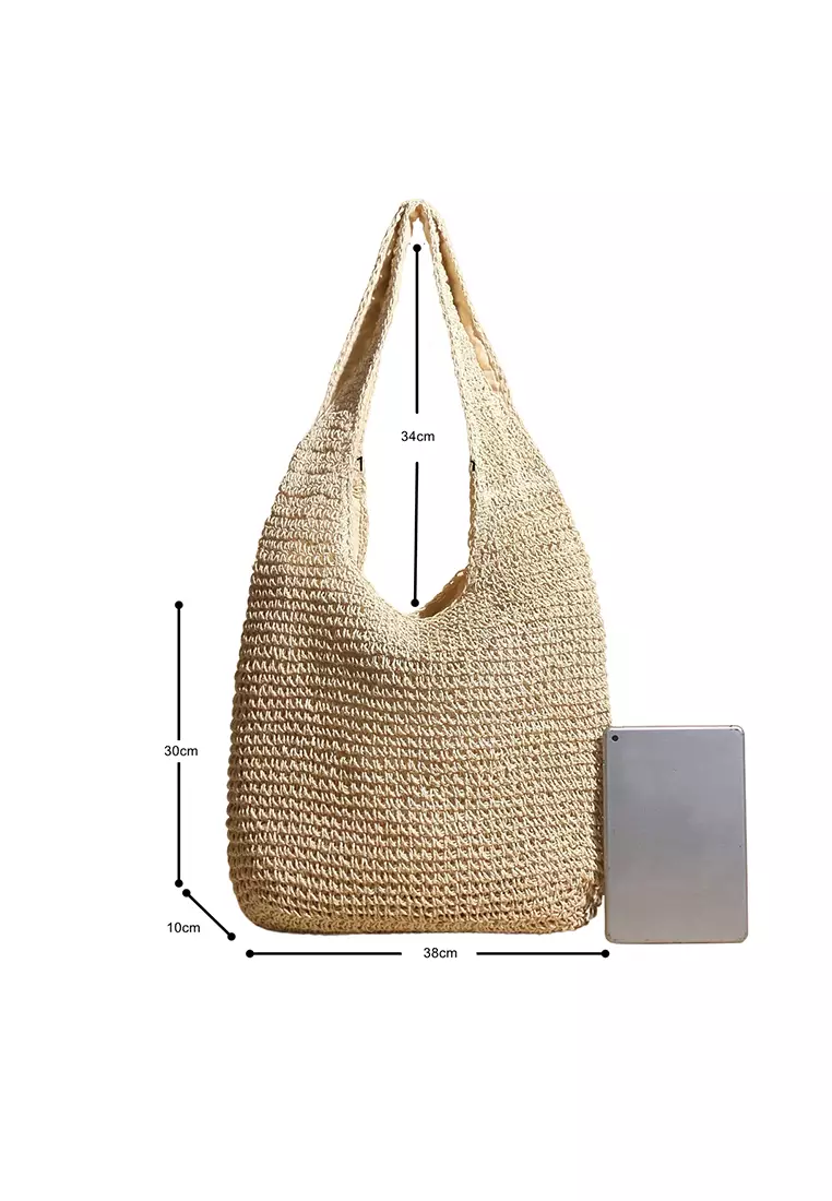 Straw hobo best sale beach bag