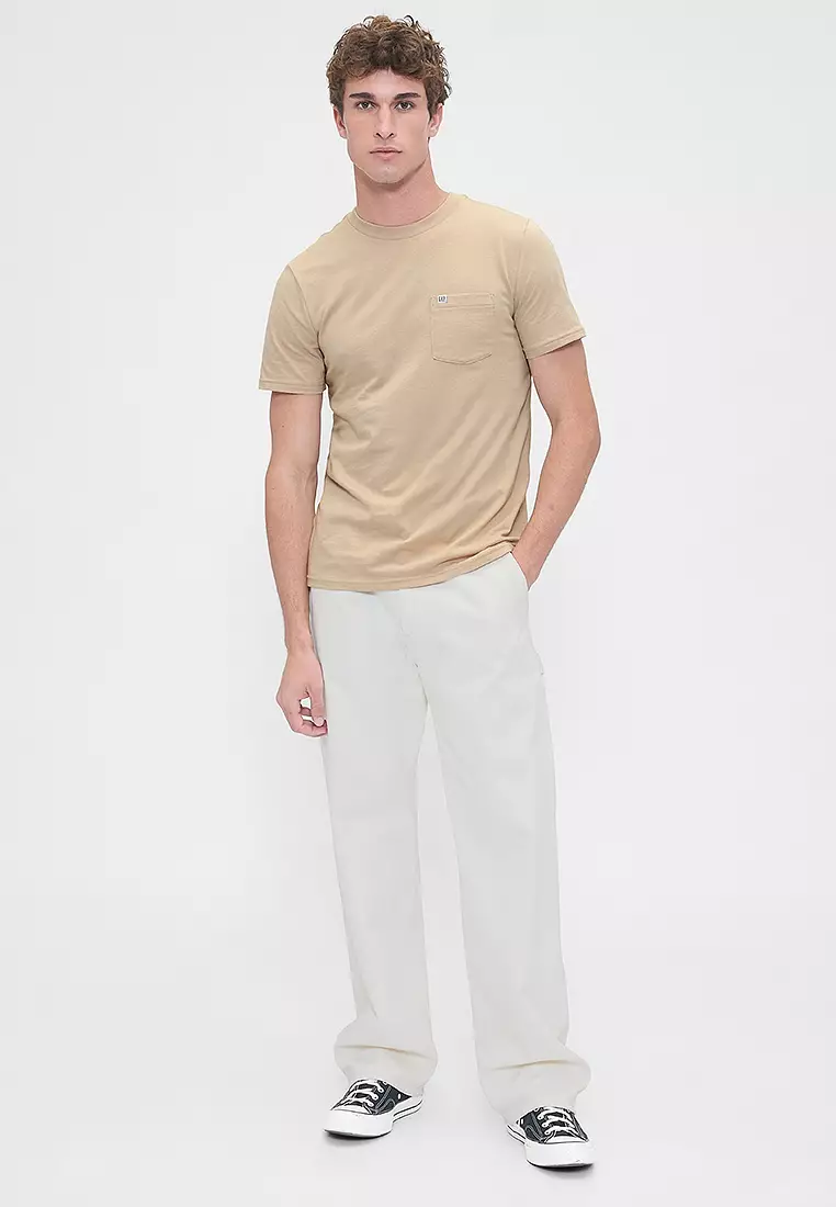 Fashion Short Sleeve Pocket Tee Logo