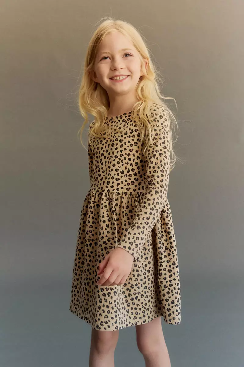 Printed cotton dress