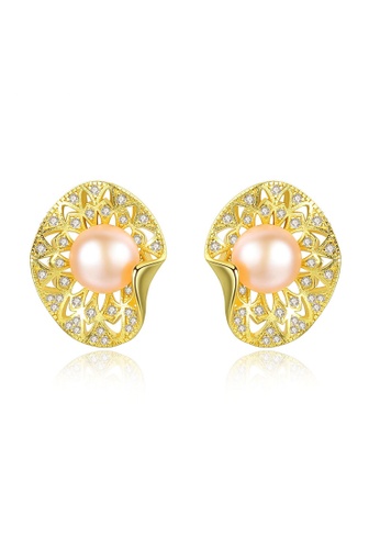 Fortress Hill pink Premium Pink Pearl Elegant Earring 88E10AC17B3051GS_1
