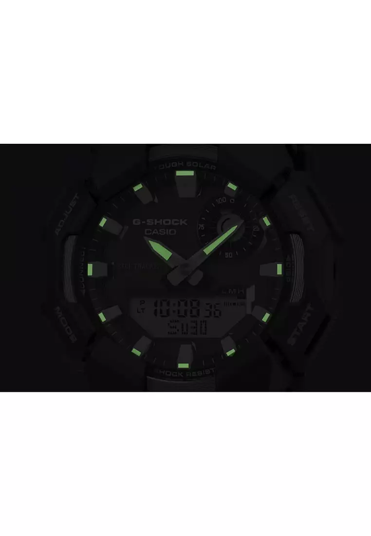 GA-B010-3A Men Analog-Digital Watch with Green Resin Band