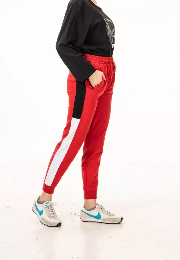 Graceful Cut Tritoni Cotton Terry Jogger