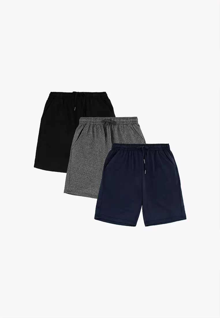 Forest Stretchable Sport Shorts - Seluar Pendek Lelaki - 65787 - 33Navy