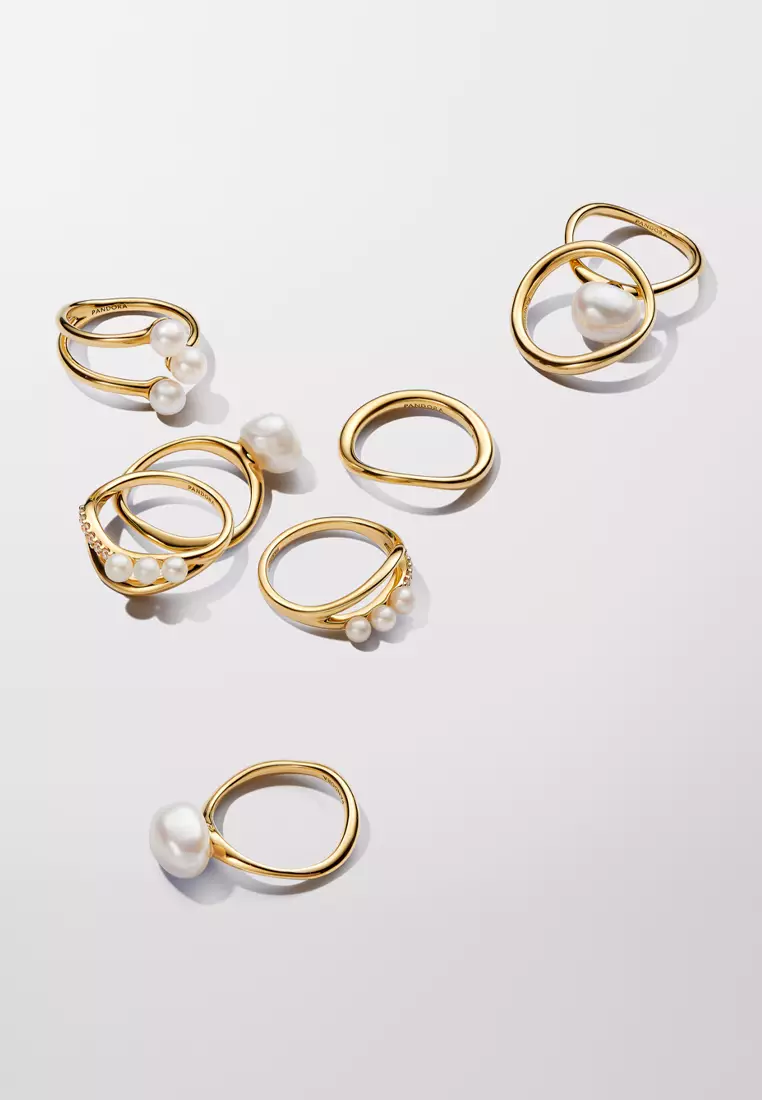 Buy PANDORA Pandora Essence 14k Gold Plated Treated Freshwater