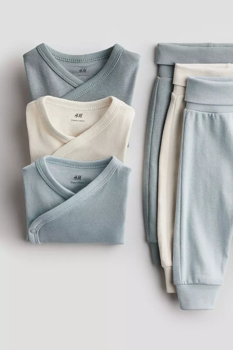 6-piece bodysuit and trousers set