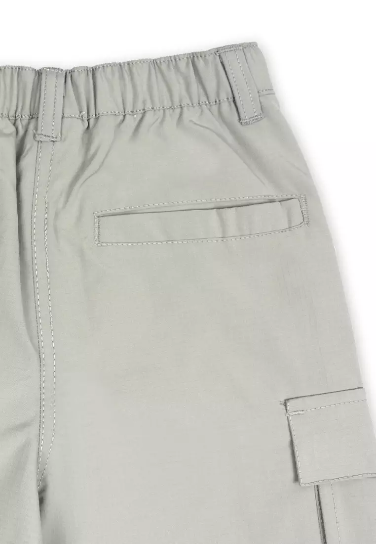 Boys Cargo Jogger Pants with Embroidery Details